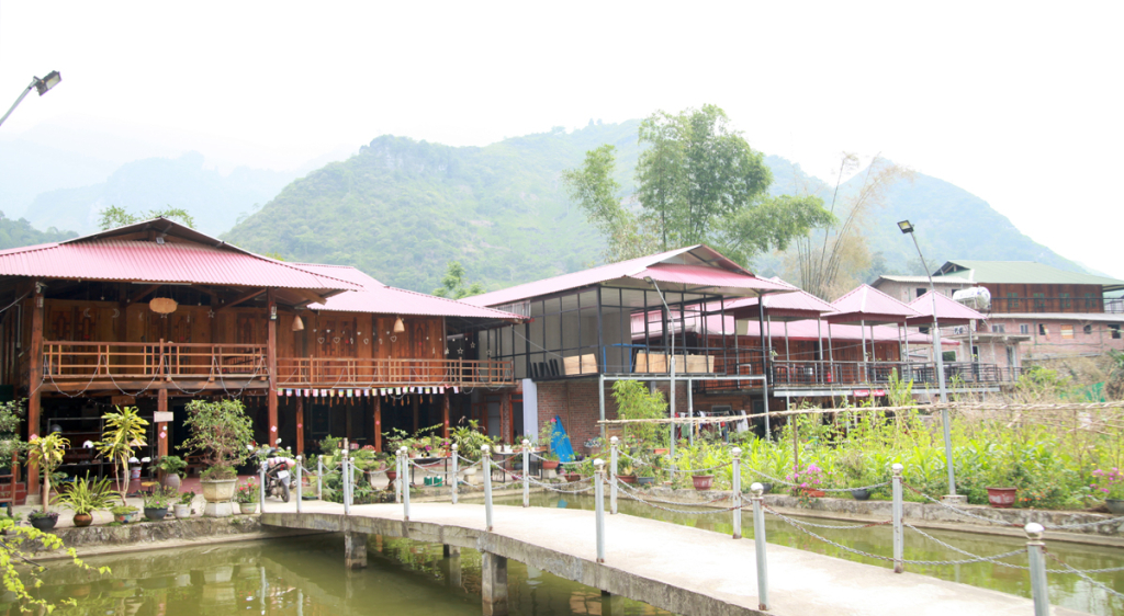 Homestay CN Du Già, thôn Cốc Pảng, xã Du Già (Yên Minh) là cơ sở lưu trú đủ tiêu chuẩn phục vụ khách du lịch.