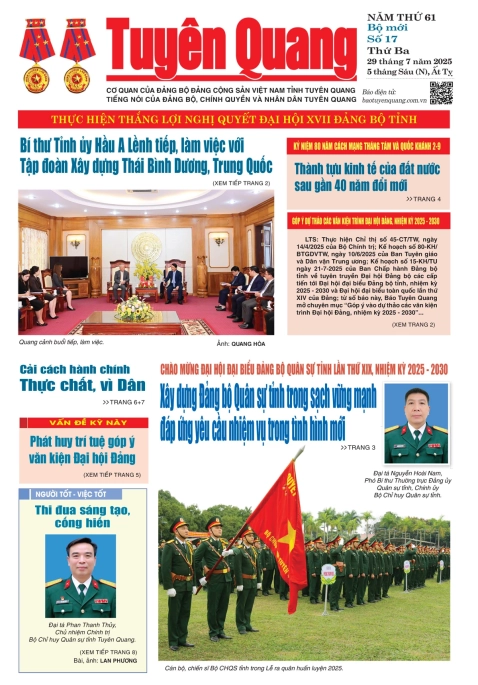 B&aacute;o Tuy&ecirc;n Quang số 17