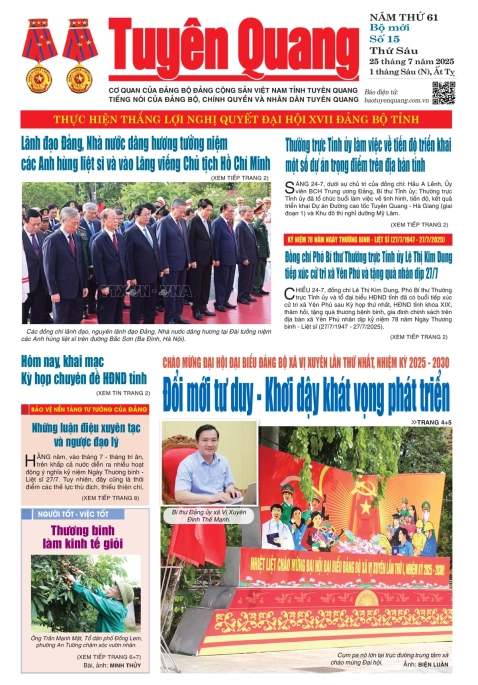B&aacute;o Tuy&ecirc;n Quang số 15