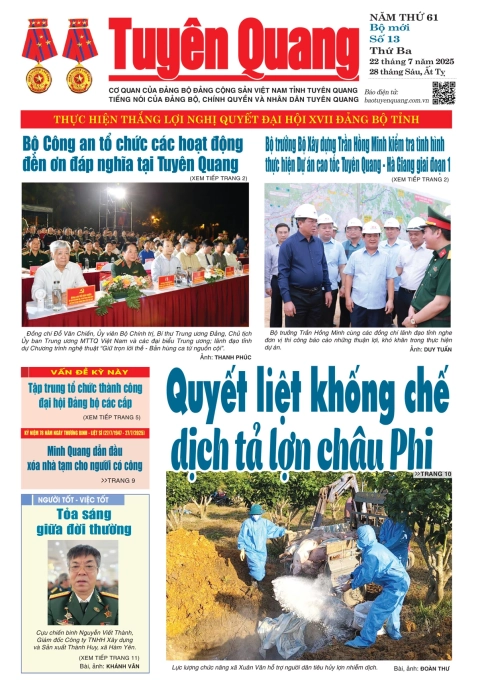 B&aacute;o Tuy&ecirc;n Quang số 13