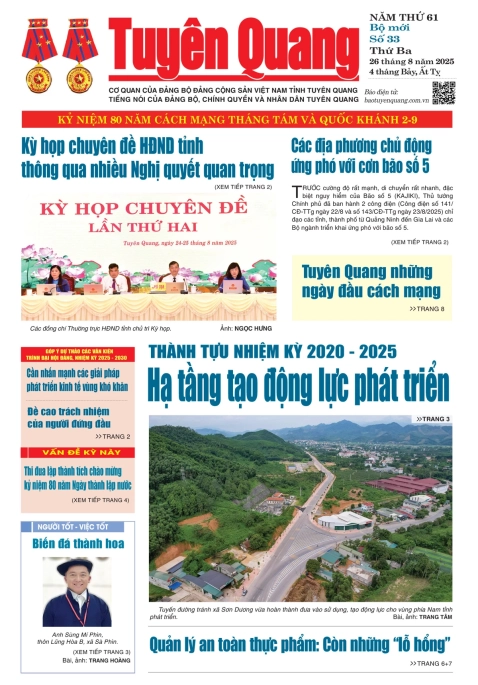 B&aacute;o Tuy&ecirc;n Quang số 33