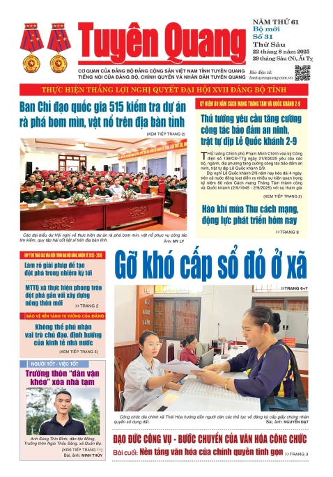 B&aacute;o Tuy&ecirc;n Quang số 31