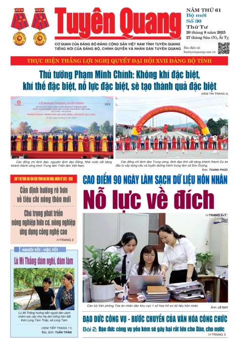 B&aacute;o Tuy&ecirc;n Quang số 30