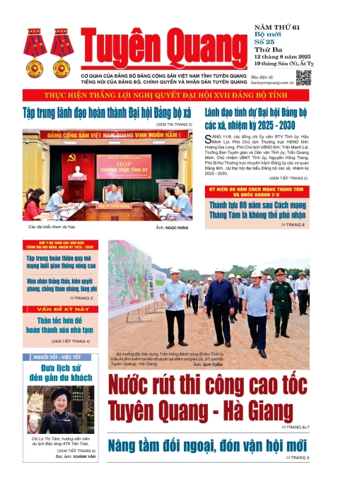 B&aacute;o Tuy&ecirc;n Quang số 25