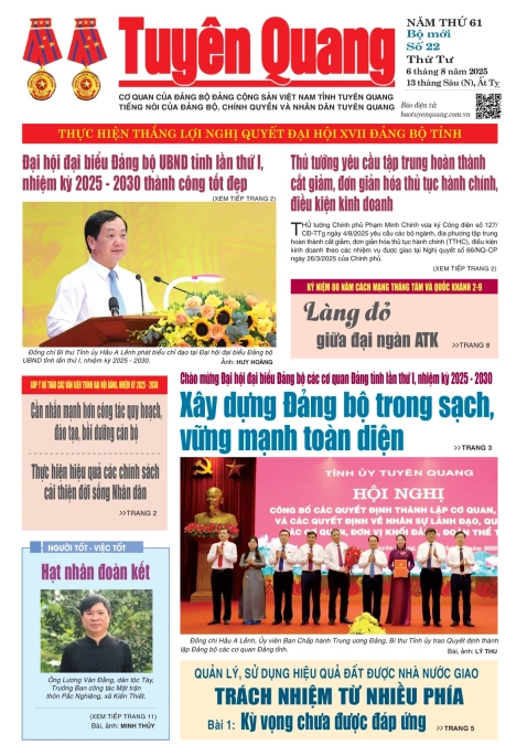 B&aacute;o Tuy&ecirc;n Quang số 22