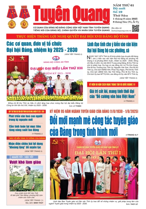 B&aacute;o Tuy&ecirc;n Quang số 19