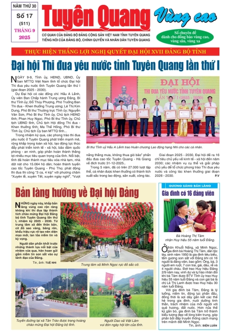 B&aacute;o Tuy&ecirc;n Quang v&ugrave;ng cao số 511
