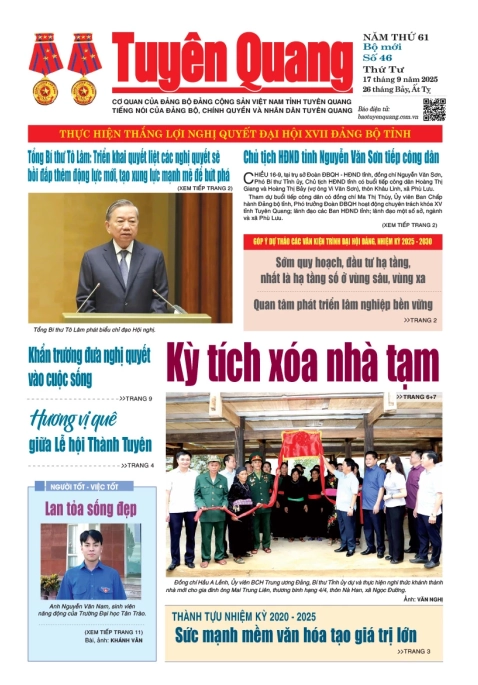 B&aacute;o Tuy&ecirc;n Quang số 46