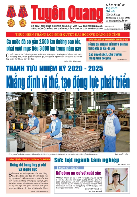 B&aacute;o Tuy&ecirc;n Quang số 43