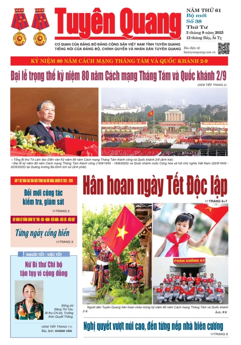 B&aacute;o Tuy&ecirc;n Quang số 38