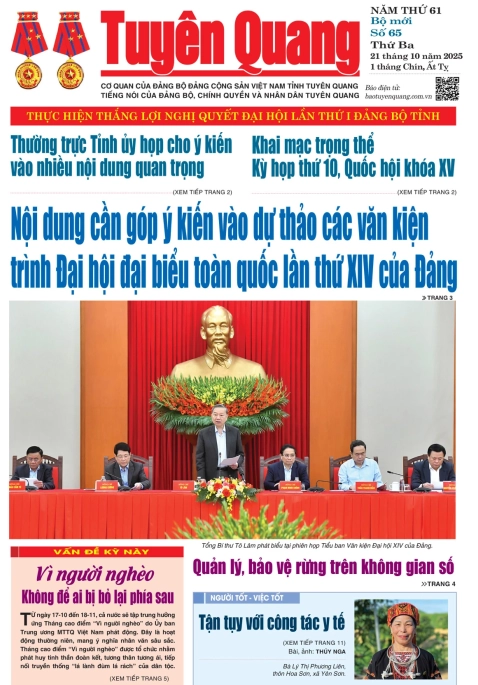 B&aacute;o Tuy&ecirc;n Quang số 65