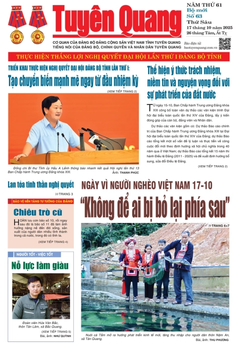 B&aacute;o Tuy&ecirc;n Quang số 63