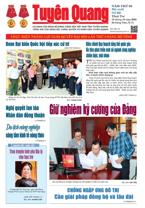 B&aacute;o Tuy&ecirc;n Quang số 62