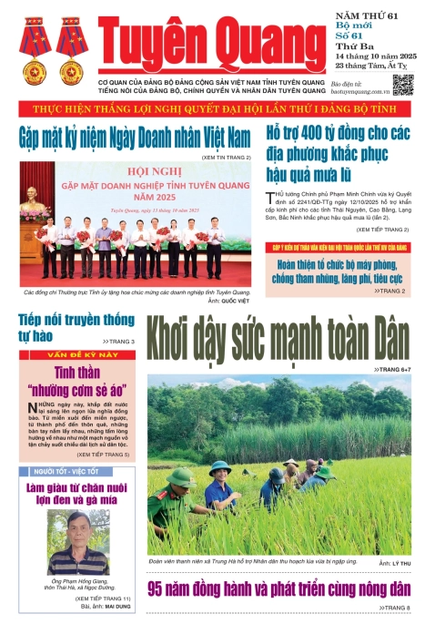B&aacute;o Tuy&ecirc;n Quang số 61