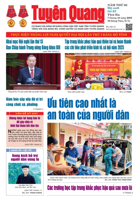 B&aacute;o Tuy&ecirc;n Quang số 57