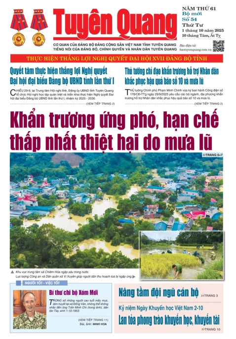 B&aacute;o Tuy&ecirc;n Quang số 54