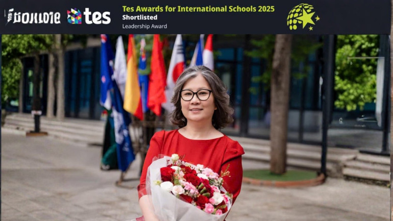 Bà Mai Bích Thủy, Nhà sáng lập và Chủ tịch Trường Reigate Grammar School Vietnam. (Nguồn: Tes Awards for International Schools 2025) img-3634.jpg