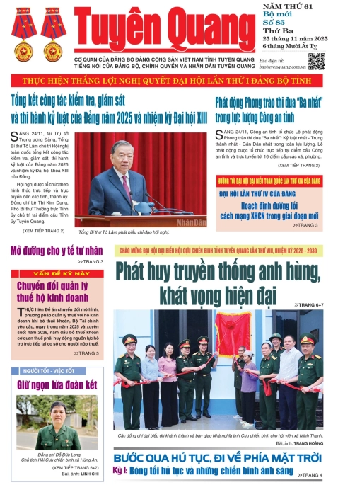 B&aacute;o Tuy&ecirc;n Quang số 85