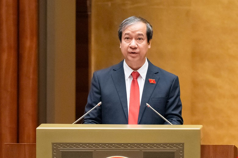 Bộ trưởng Nguyễn Kim Sơn. Ảnh: Media Quốc hội