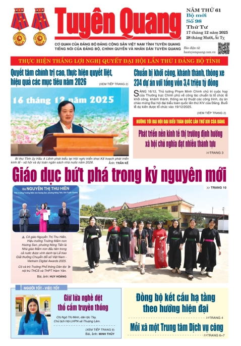B&aacute;o Tuy&ecirc;n Quang số 98