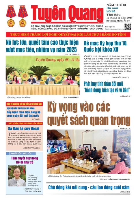 B&aacute;o Tuy&ecirc;n Quang số 95