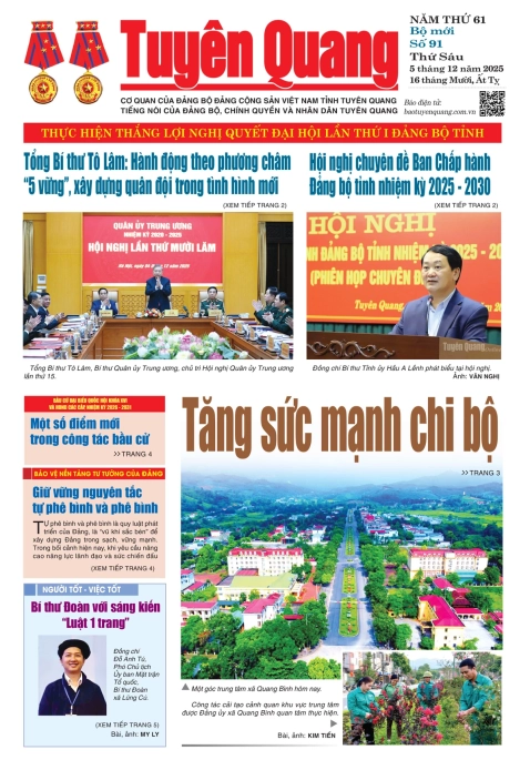 B&aacute;o Tuy&ecirc;n Quang số 91