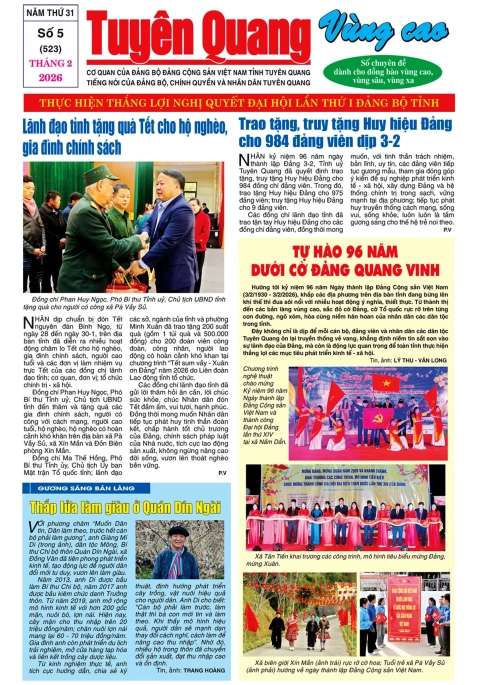 B&aacute;o Tuy&ecirc;n Quang v&ugrave;ng cao số 523