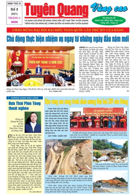 B&aacute;o Tuy&ecirc;n Quang v&ugrave;ng cao số 521