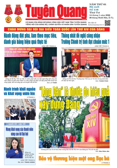 B&aacute;o Tuy&ecirc;n Quang số 116