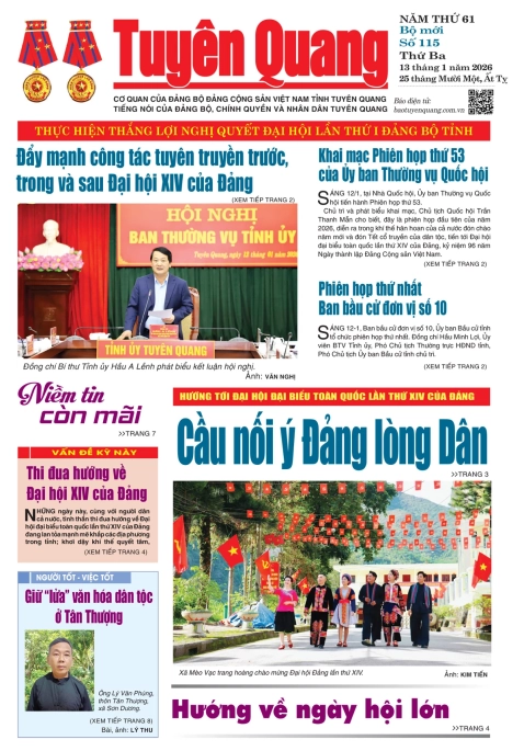 B&aacute;o Tuy&ecirc;n Quang số 115