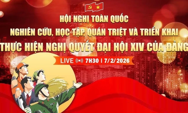 Hội nghị trực tuyến to&agrave;n quốc Nghi&ecirc;n cứu, học tập, qu&aacute;n triệt, tuy&ecirc;n truyền v&agrave; triển khai thực hiện Nghị quyết Đại hội XIV của Đảng