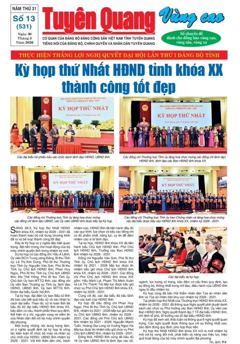 B&aacute;o Tuy&ecirc;n Quang v&ugrave;ng cao số 531