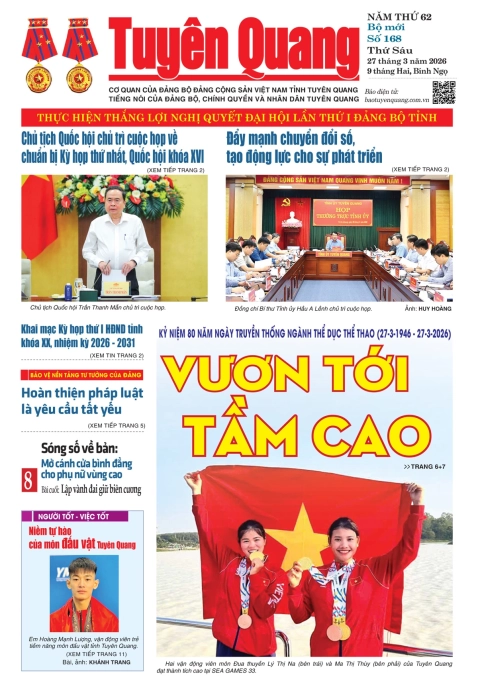 B&aacute;o Tuy&ecirc;n Quang số 168