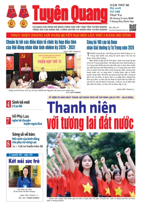 B&aacute;o Tuy&ecirc;n Quang số 166