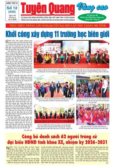 B&aacute;o Tuy&ecirc;n Quang v&ugrave;ng cao số 530