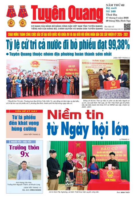 B&aacute;o Tuy&ecirc;n Quang số 160