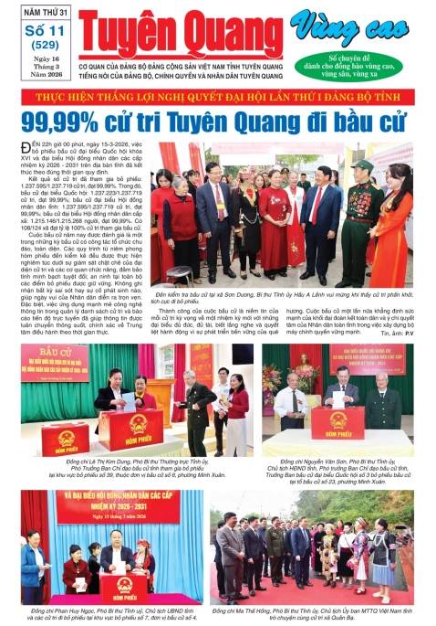 B&aacute;o Tuy&ecirc;n Quang v&ugrave;ng cao số 529