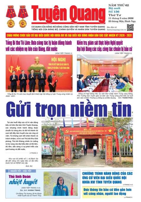 B&aacute;o Tuy&ecirc;n Quang số 156