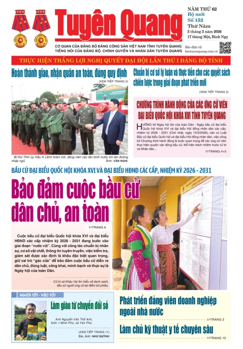 B&aacute;o Tuy&ecirc;n Quang số 152
