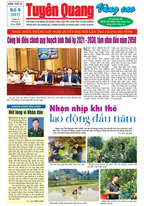 B&aacute;o Tuy&ecirc;n Quang v&ugrave;ng cao số 527