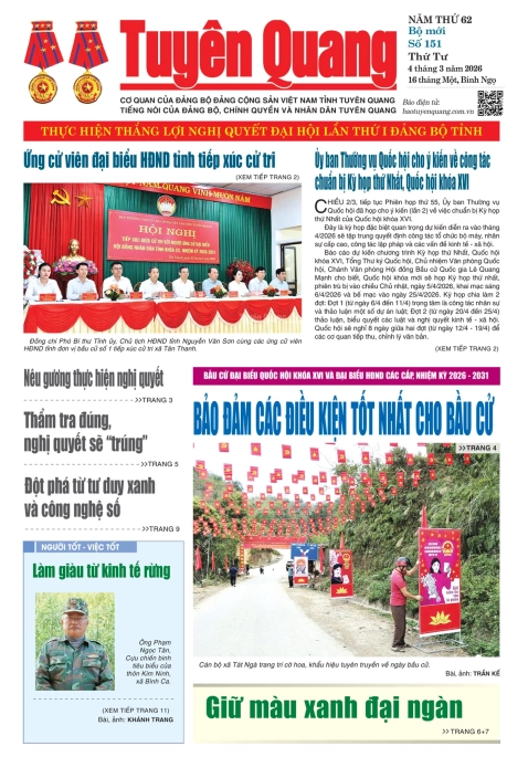 B&aacute;o Tuy&ecirc;n Quang số 151