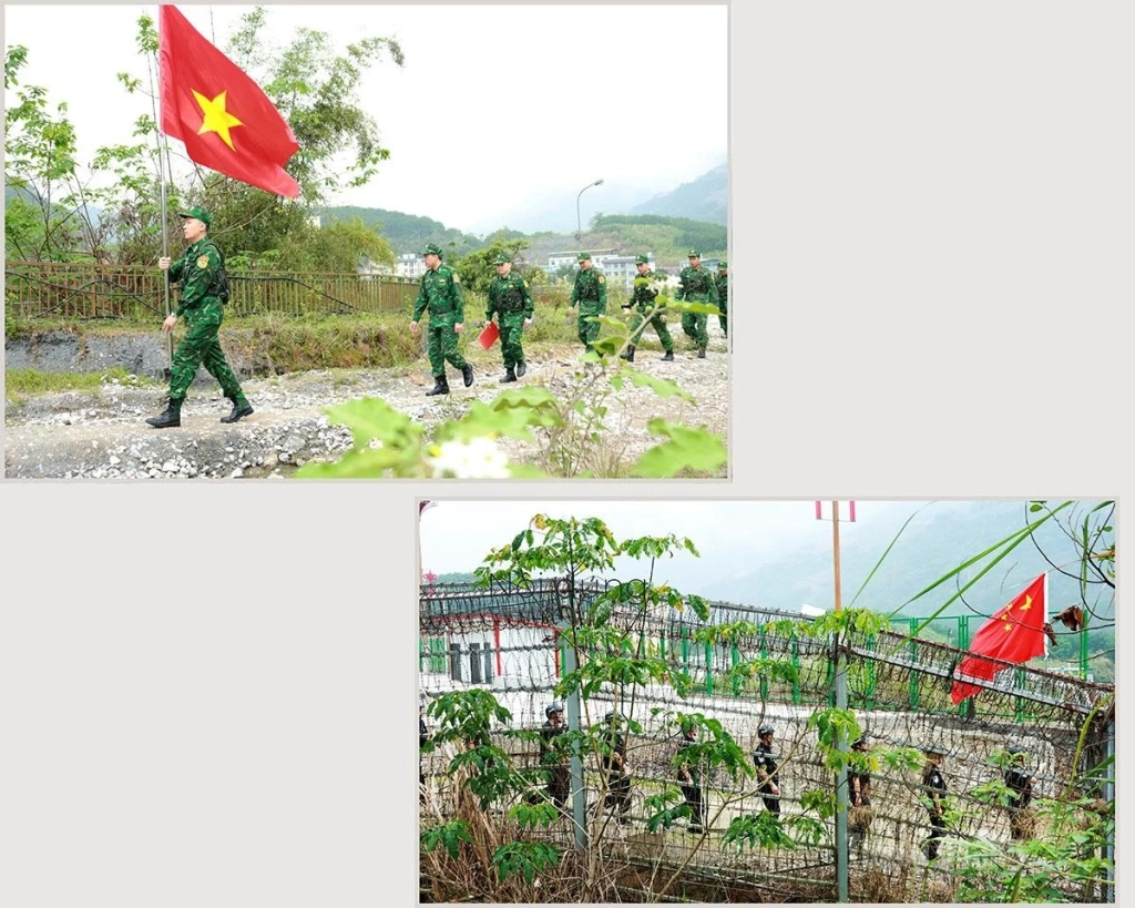 Both sides conduct coordinated patrols to monitor the Vietnam–China border closely.