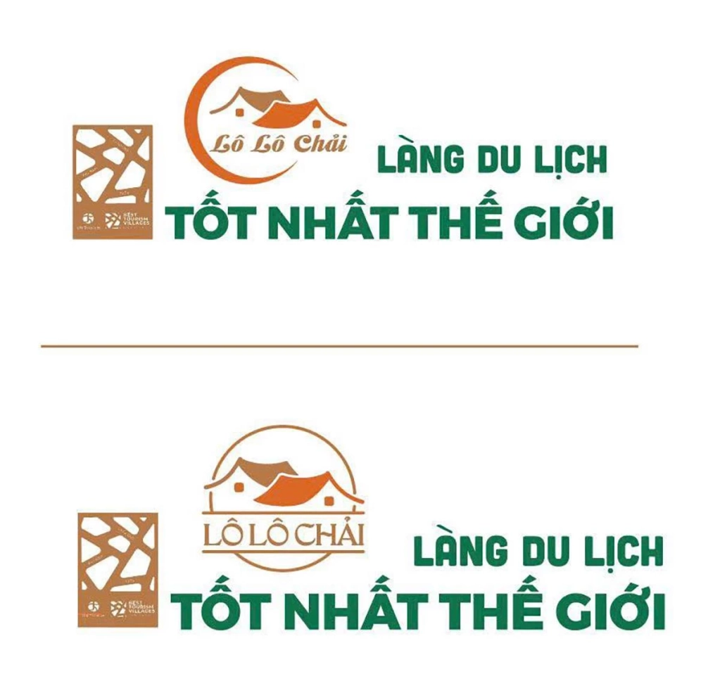 Mẫu logo “Làng du lịch tốt nhất thế giới” được đưa ra lấy ý kiến.