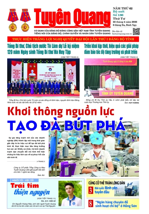 B&aacute;o Tuy&ecirc;n Quang số 186