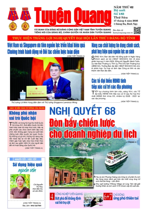 B&aacute;o Tuy&ecirc;n Quang số 183