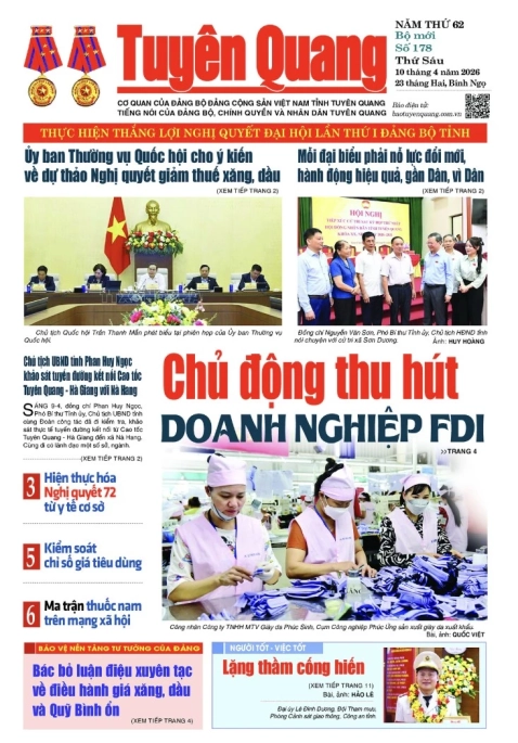 B&aacute;o Tuy&ecirc;n Quang số 178