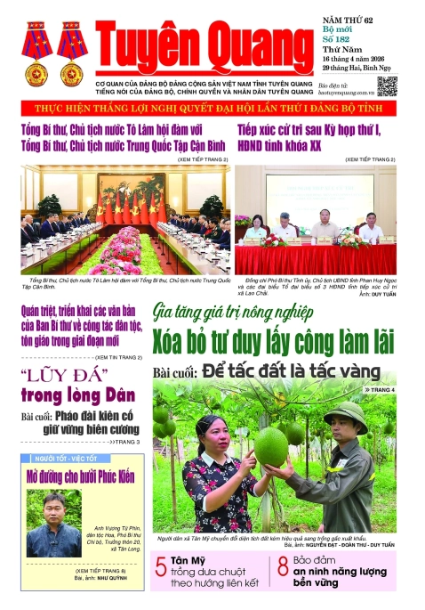 B&aacute;o Tuy&ecirc;n Quang số 182