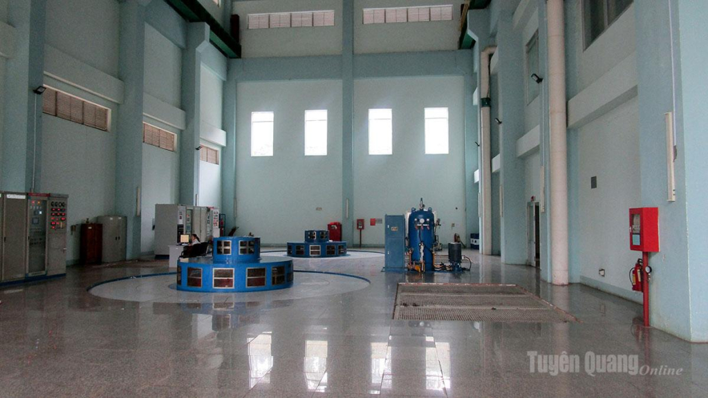 Hai tổ máy Nhà máy thủy điện Bắc Bình.