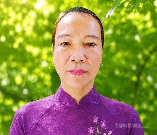 Đồng chí Lê Thị Thùy, Bí thư Chi bộ, Trưởng thôn Xây Dựng,  xã Sơn Dương.
