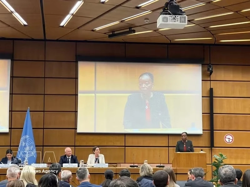 Director-General of the United Nations Office at Vienna (UNOV)-cum-Executive Director of the United Nations Office on Drugs and Crime (UNODC) Monica Kathina Juma